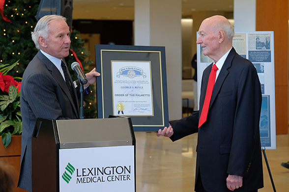 George Rentz receives award from the Governor