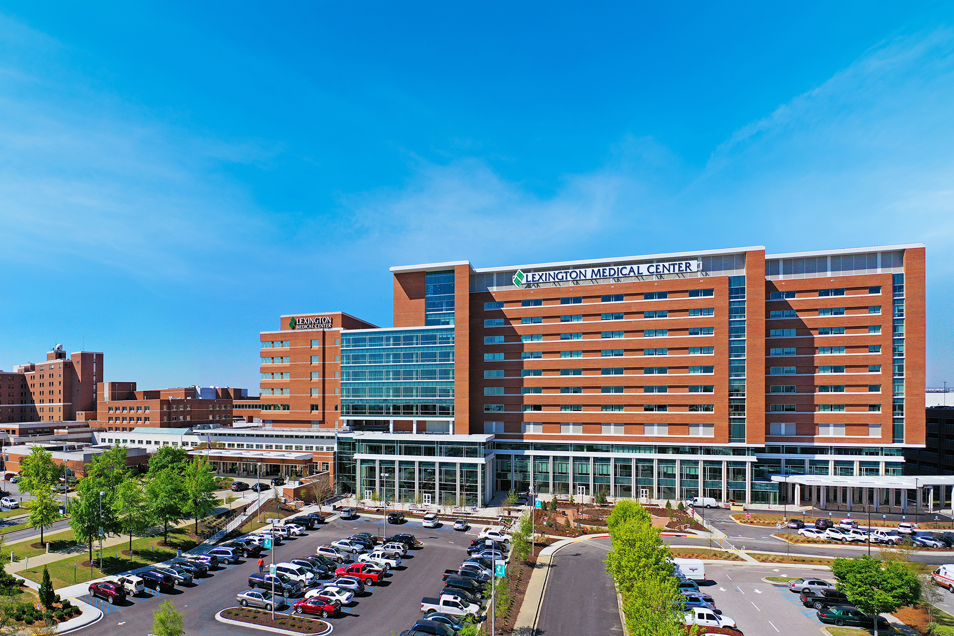 Aerial photo of Lexington Medical Center