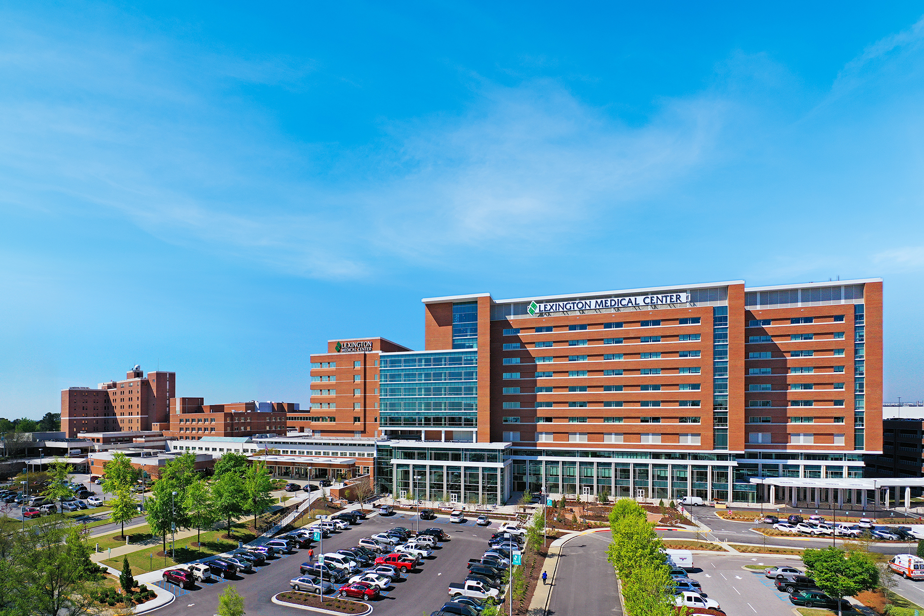 Aerial photo of Lexington Medical Center