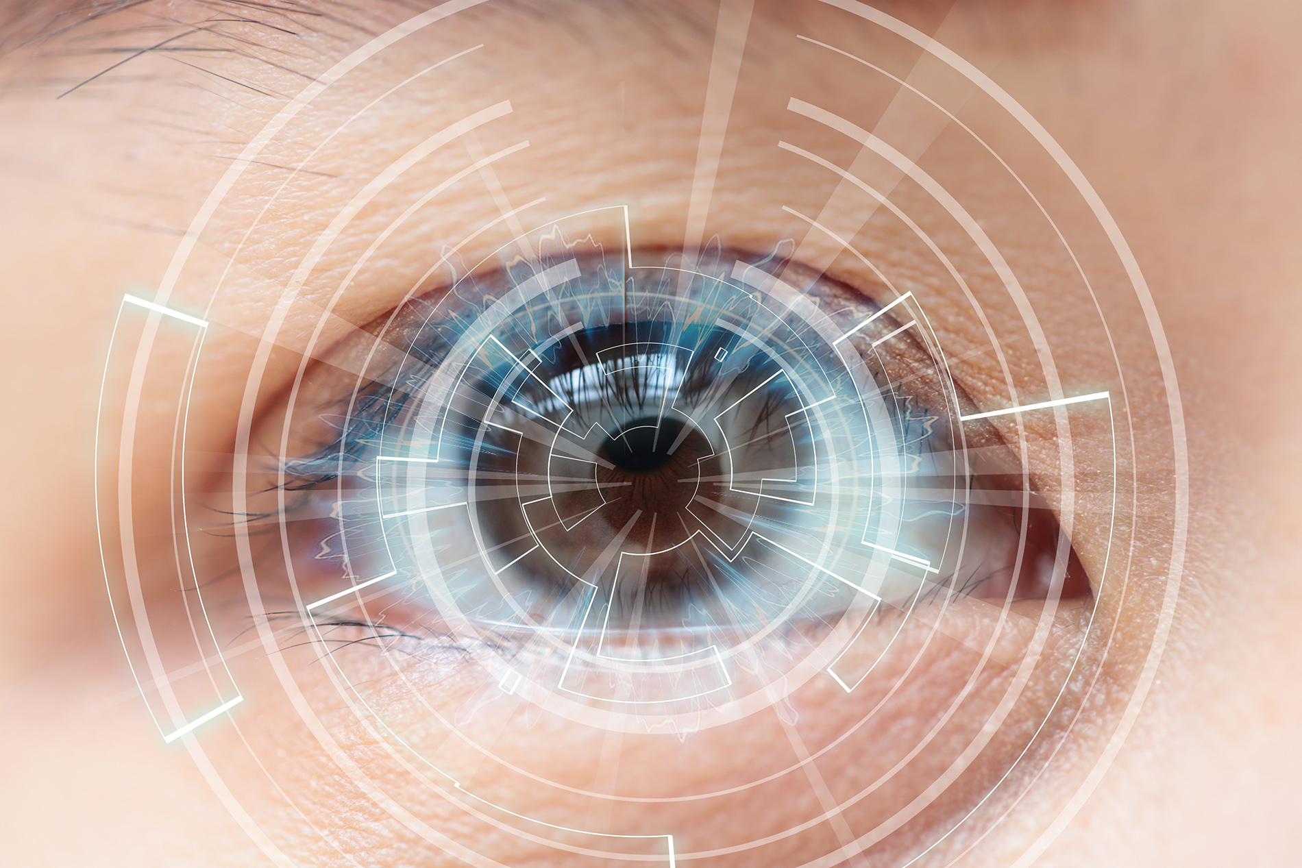 Close up image of human eye