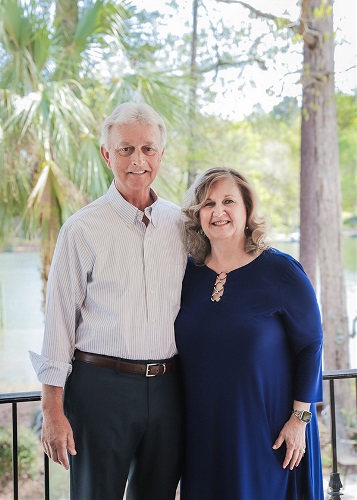 Greg and Kaye Gerrald outside