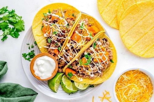 Ground Turkey Sweet Potato Tacos