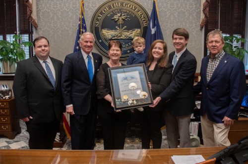 Gov. McMaster, Barbara Willm and her family