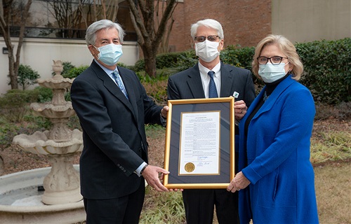 LMC CEO receives proclamation from Sen. Setzler and Sen. Shealy