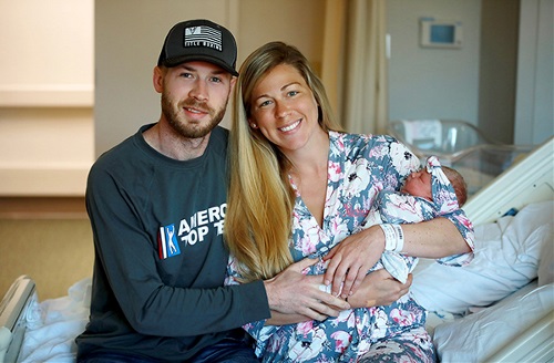 Blakeley family in the hospital