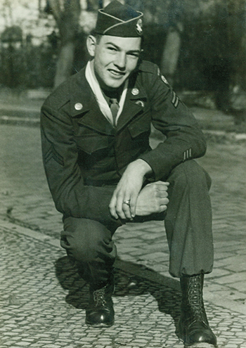 George Rentz in military uniform during WWII